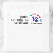 GCC 10. Anniversay Logo Sticker! Rechteckiger Aufkleber (Tasche)