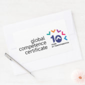 GCC 10. Anniversay Logo Sticker! Rechteckiger Aufkleber (Umschlag)