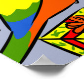 Gcc quaker caique senegal papagei glücklich poster (Ecke)