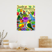 Gcc quaker caique senegal papagei glücklich poster (Küche)