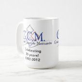 GCM Logo Tasse-Weiß Kaffeetasse (Vorderseite Links)