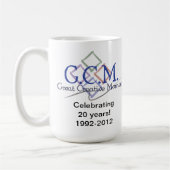 GCM Logo Tasse-Weiß Kaffeetasse (Links)