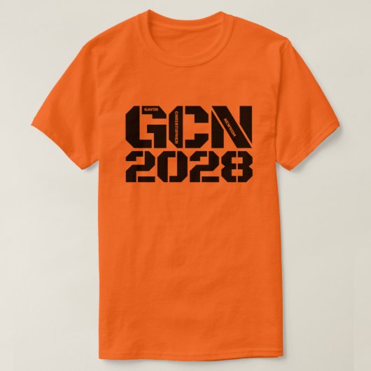 GCN Gavin Newsom 2028 T-Shirt (Design vorne)