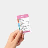 GCS/Consciness Cheat Sheet für Abzeichen-Rollen Ausweis (Handheld)