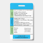 GCS/Consciness Cheat Sheet für Abzeichen-Rollen Ausweis (Rückseite)
