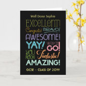 GCSE-Prüfung Erfolg Glückwunsch Personalisiert Karte (Gelbe Blume)