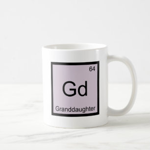 Gd - Enkelin Chemie-Element-Symbol-T-Shirt Kaffeetasse