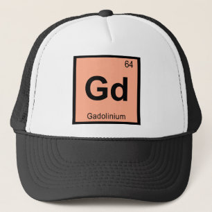 Gd - Gadolinium Chemie Periodensystem Symbol Truckerkappe