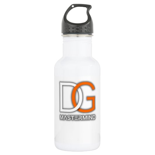 GD Mastermind Flasche mit weißem Wasser Edelstahlflasche (Vorderseite)