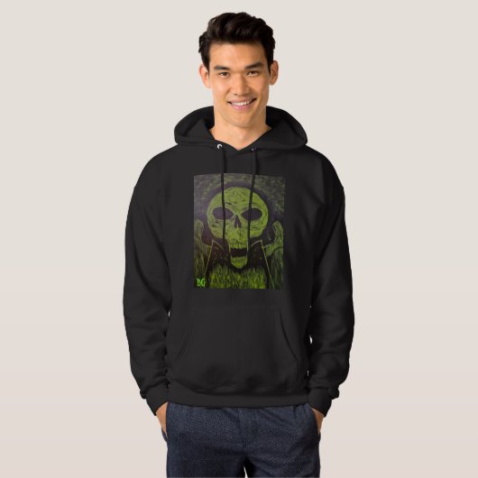 GD Paintings Grim Sensenmann Skull Sweatshirt (Vorne ganz)
