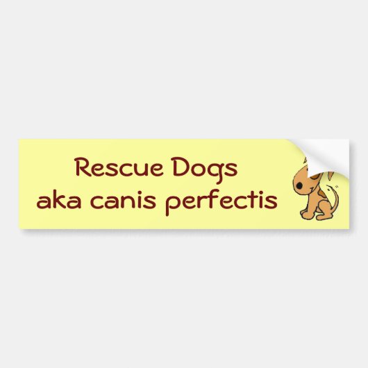 GD, Rettungs-Hunde, alias Canis perfectis Autoaufkleber (Vorne)