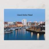 Gdansk Harbor, Polen Postkarte (Vorderseite)