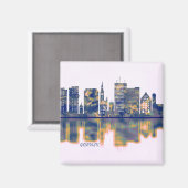Gdansk Skyline Magnet (Vorderseite/Rückseite)