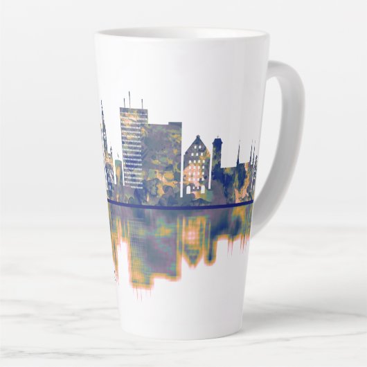 Gdansk Skyline Milchtasse (Rechte Ecke)