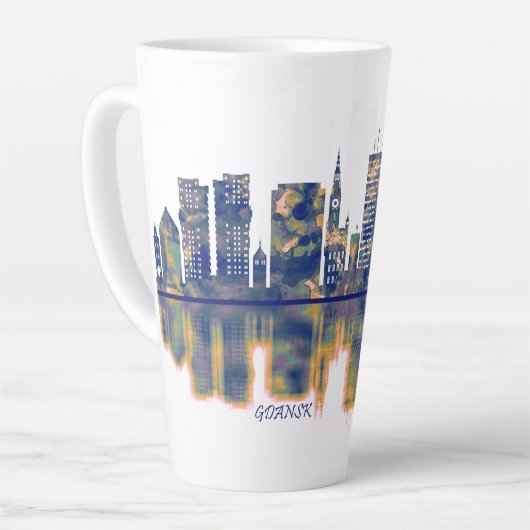 Gdansk Skyline Milchtasse (Linke Ecke)