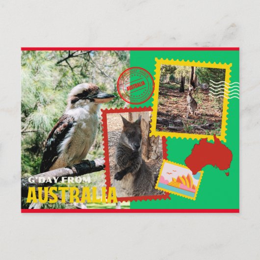 G'Day aus Australien Postkarte (Vorderseite)