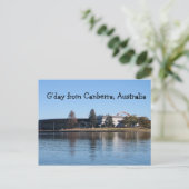 Gday aus Canberra, Australien Postkarte (Stehend Vorderseite)