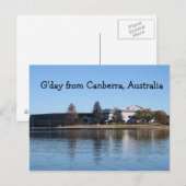 Gday aus Canberra, Australien Postkarte (Vorne/Hinten)