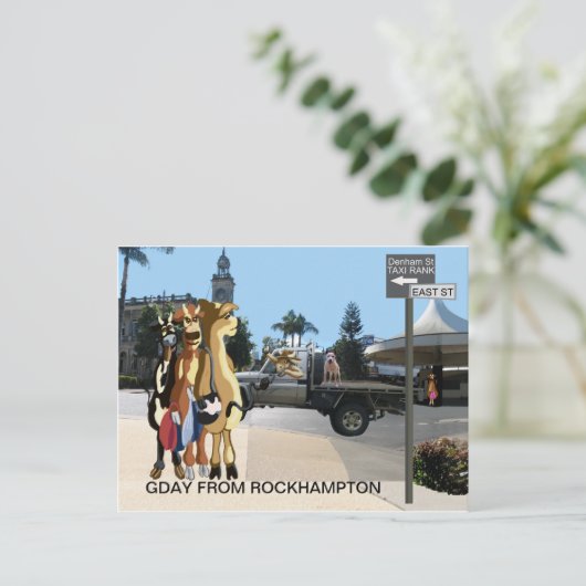 Gday Ladys Postkarte (Stehend Vorderseite)