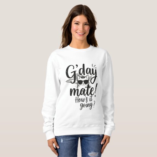 G'day Mate Aussie- Graphic Crewneck Sweatshirt (Vorne ganz)
