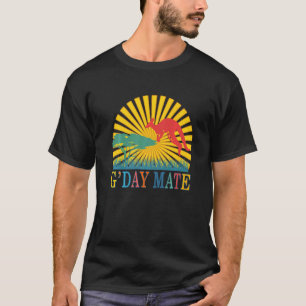 Gday Mate Australian Animals Kangaroo Aussie Sym T-Shirt