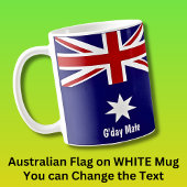 G'day Mate Australian Flag Tasse