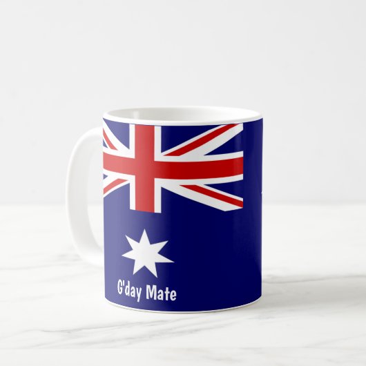 G'day Mate Australian Flag Tasse (Vorderseite Links)