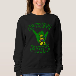 Gday Mate Boxing Kangaroo Shaka Sweatshirt