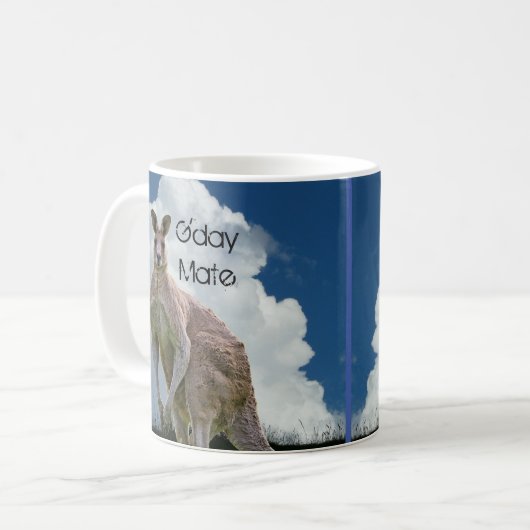 G'Day Mate Kangaroo Tasse (Vorderseite Links)