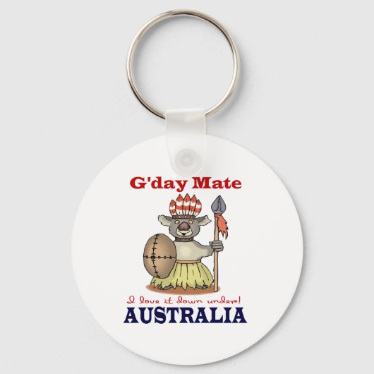 G'Day Mate Koala Schlüsselanhänger (Vorderseite)