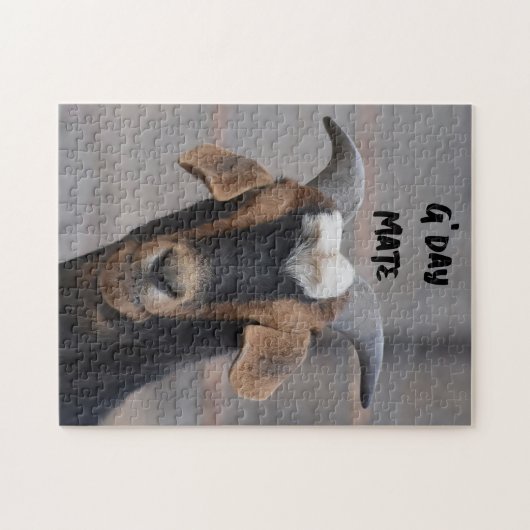 G'day mate lächelnd Ziegenpuzzle Puzzle (Horizontal)