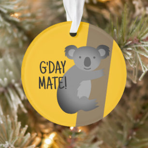G'day Mate lustige australische Koala Bärenschmuck Ornament