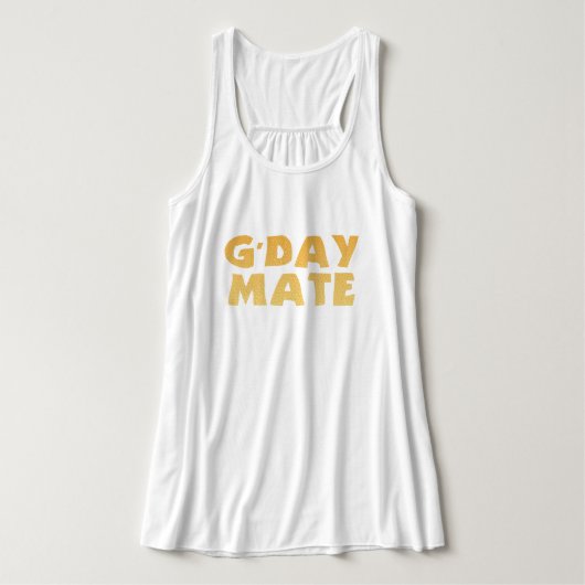 G'Day Mate Tank Top (Design Vorderseite)