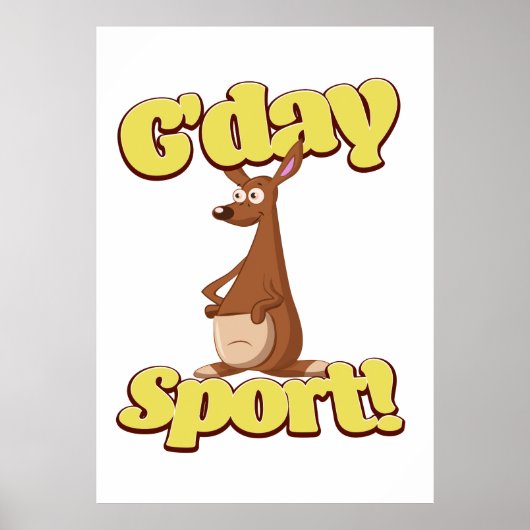 G'day Sport Poster (Vorne)