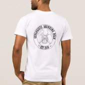 GDB B&W-Logo-Front & Back T-Shirt (Rückseite)