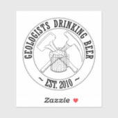 GDB Standard-B&W-Logo Vinyl Sticker (Blatt)