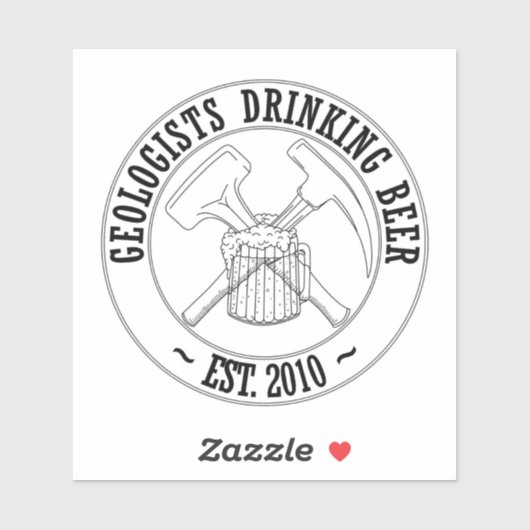 GDB Standard-B&W-Logo Vinyl Sticker (Blatt)