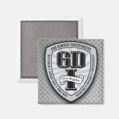 GDI Square Magnet 1 (Vorderseite/Rückseite)