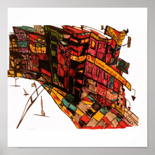 gdp Angst Tinte Poster