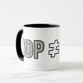 GDP ≠ JOY: Degrowth, Anti-Capitalist, Ecopolitica Tasse (Vorderseite Links)