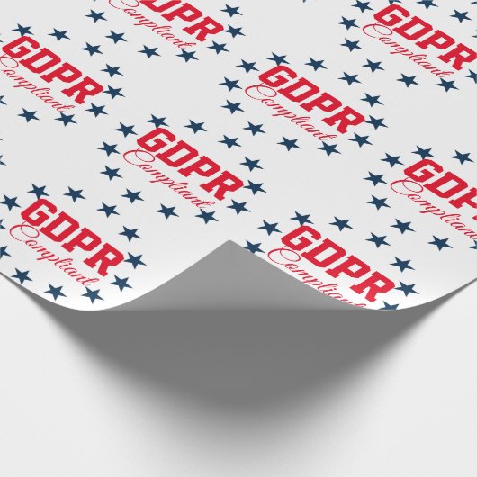 GDPR konform Geschenkpapier (Ecke)