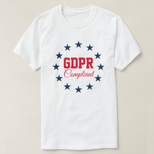 GDPR konform T-Shirt (Design vorne)