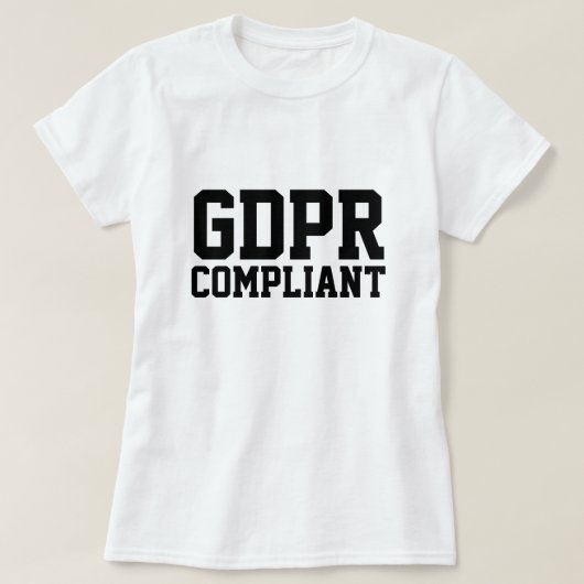 GDPR konform T-Shirt (Design vorne)
