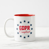 GDPR konform Zweifarbige Tasse (Links)