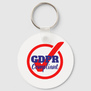 GDPR konforme allgemeine Daten-Schutz-Regelung Schlüsselanhänger