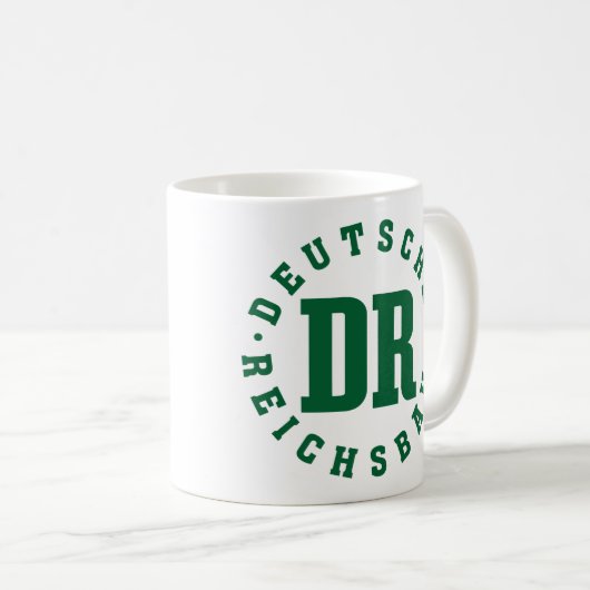 GDR / DDR Railway - Deutsche Reichsbahn Sign Kaffeetasse (VorderseiteRechts)