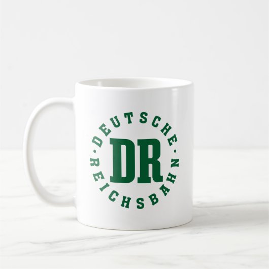 GDR / DDR Railway - Deutsche Reichsbahn Sign Kaffeetasse (Links)