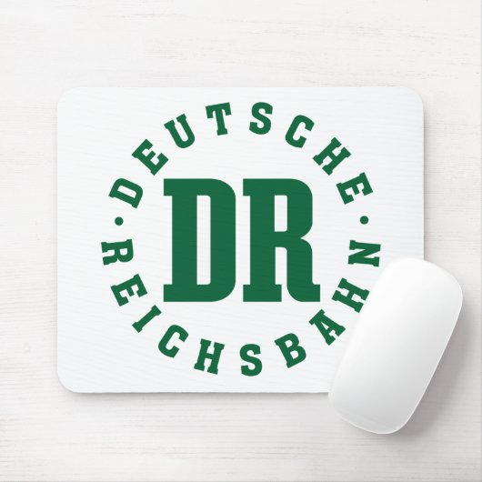 GDR / DDR Railway - Deutsche Reichsbahn Sign Mousepad (Mit Mouse)