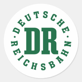 GDR / DDR Railway - Deutsche Reichsbahn Sign Runder Aufkleber