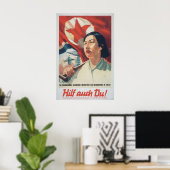 GDR Propaganda Poster You should help, too (Heimbüro)